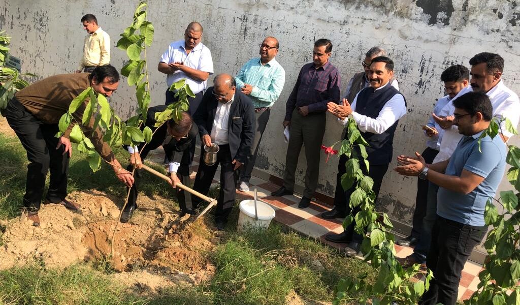 Plantation at the Inauguration Ceremony of HSPCB's Palwal Office